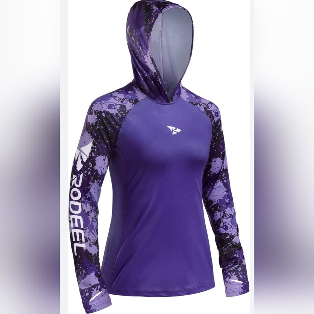 Rodeel Women's Hoodie Long Sleeve Sport Running Quick Dry Shirts Athletic